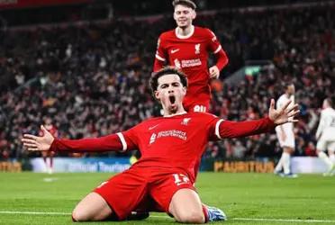 Curtis Jones completed a sensational game with Liverpool in their 2-1 home Carabao Cup win against Fulham.