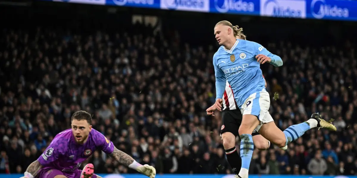 Erling Haaland scored the only goal of Manchester City in their 1-0 league home win against Brentford. 