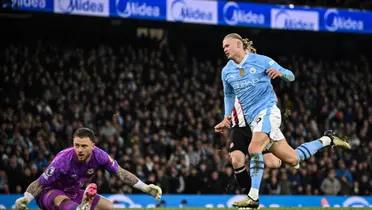 Erling Haaland scored the only goal of Manchester City in their 1-0 league home win against Brentford. 