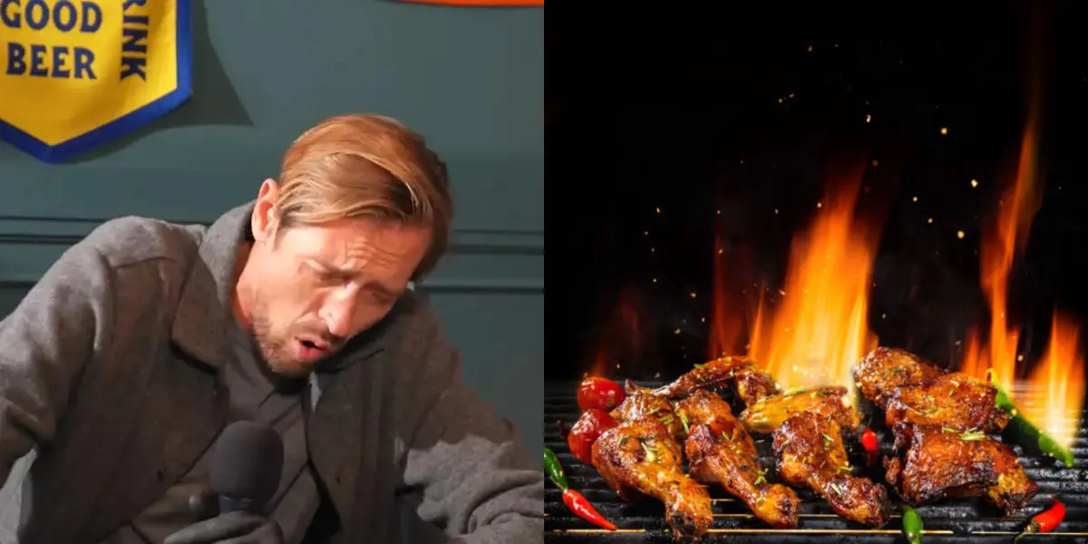 Liverpool former striker Peter Crouch starred a shocking hot spicy wings challenge.  