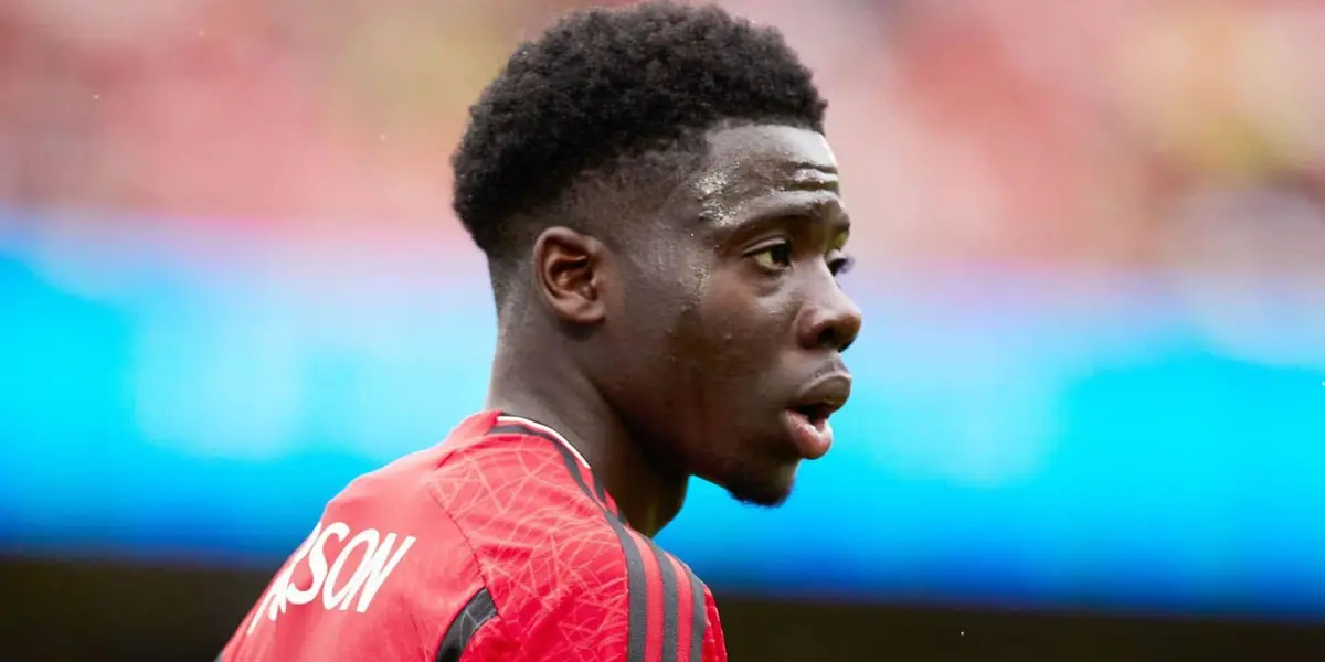 Ten Hag placed the 19-year-old striker Amari Forson as the United central striker against Fulham. 