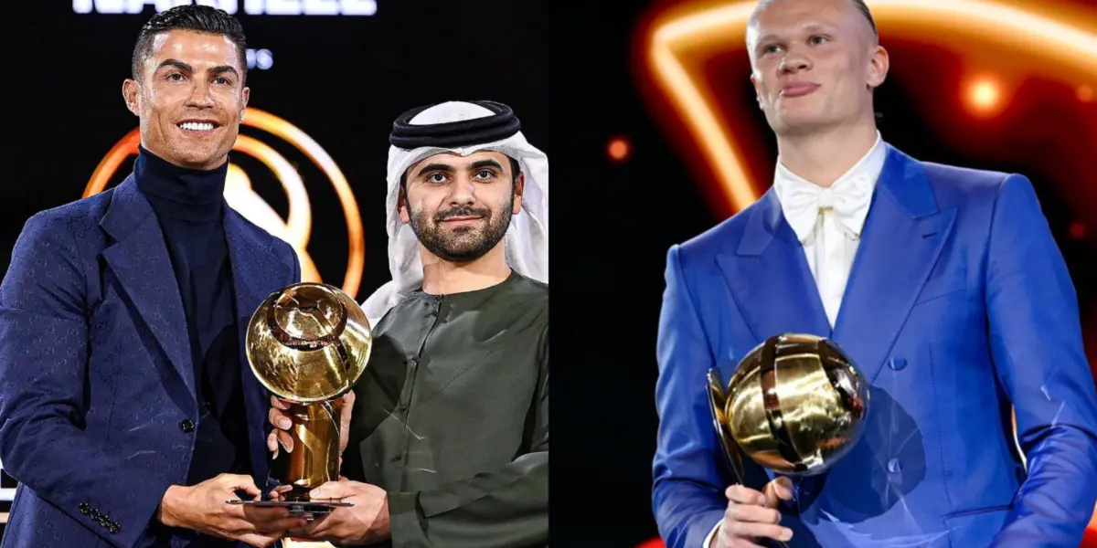 Cristiano Ronaldo shared a shocking moment with Haaland in the Globe Soccer Awards 2023.