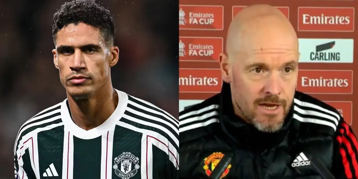 Erik Ten Hag announced that Raphael Varane won't extend his contract with Manchester United.