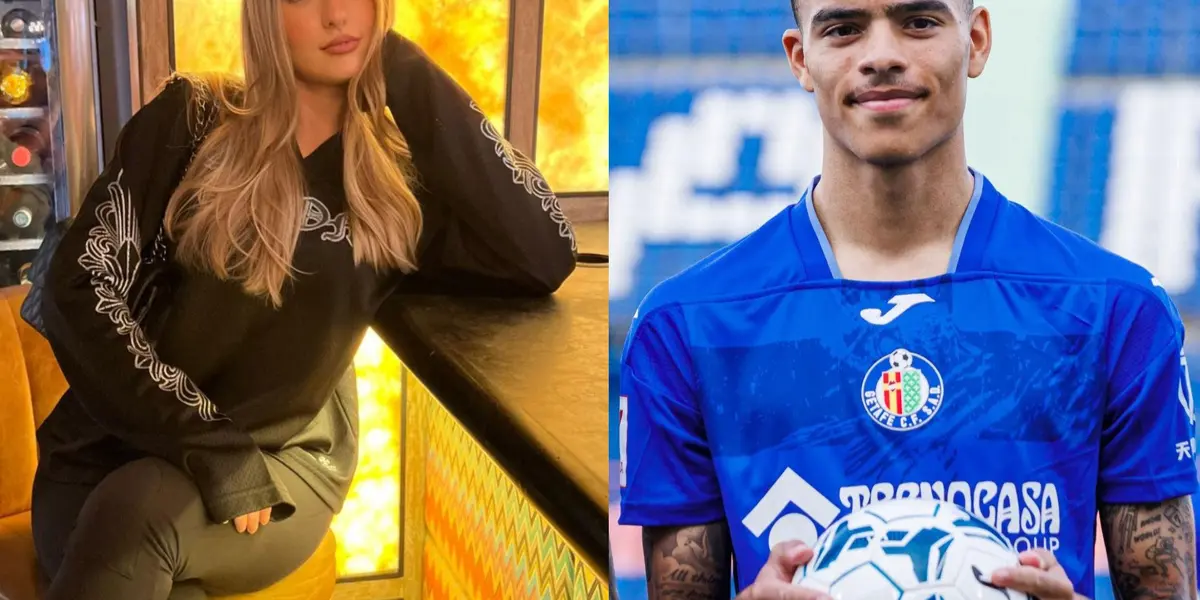 Mason Greenwood posted a bizarre glimpse of pictures of his girlfriend Harriet Robson on Instagram.