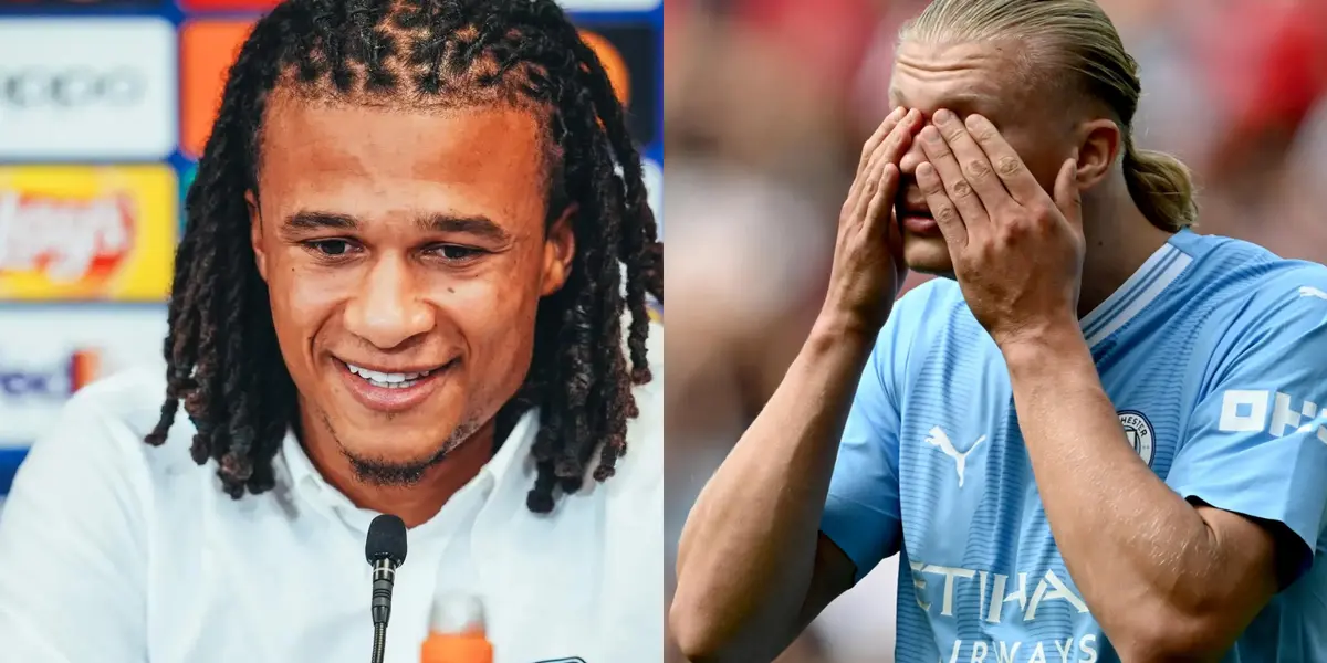 Nathan Ake defended his teammate Erling Haaland from the media criticism. 