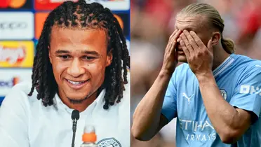 Nathan Ake defended his teammate Erling Haaland from the media criticism. 