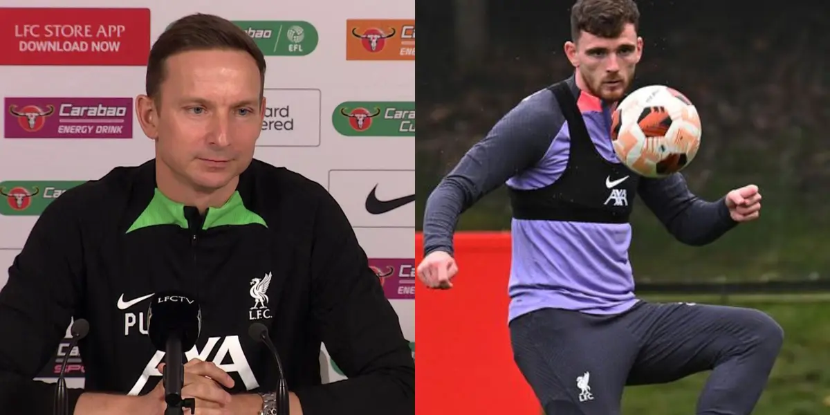 Pep Ljinders provided injury update on Andy Robertson ahead of their Carabao Cup game against Fulham