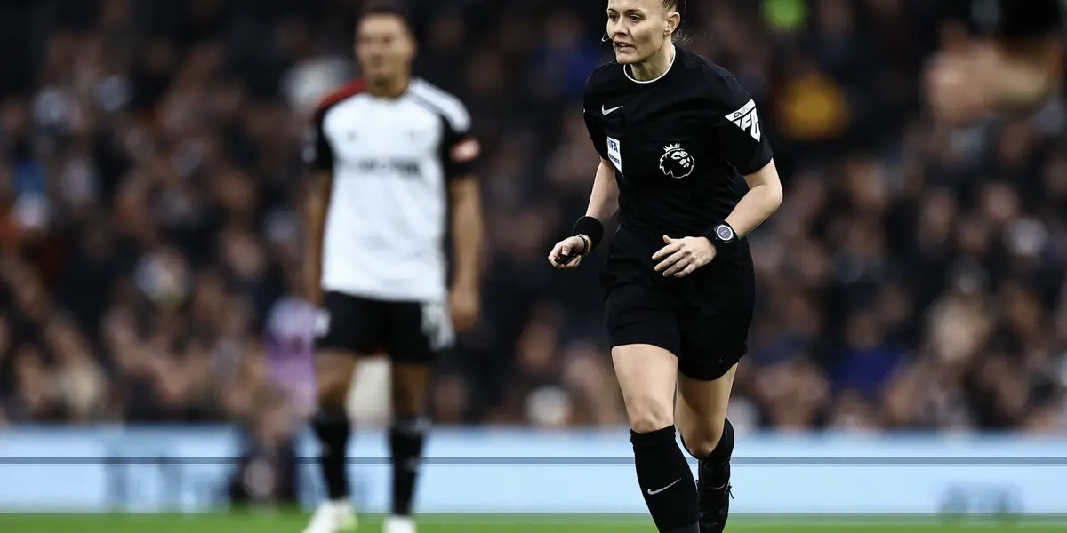 Rebecca Welch became the first woman to referee a top division match in the English men's football championship on Saturday.