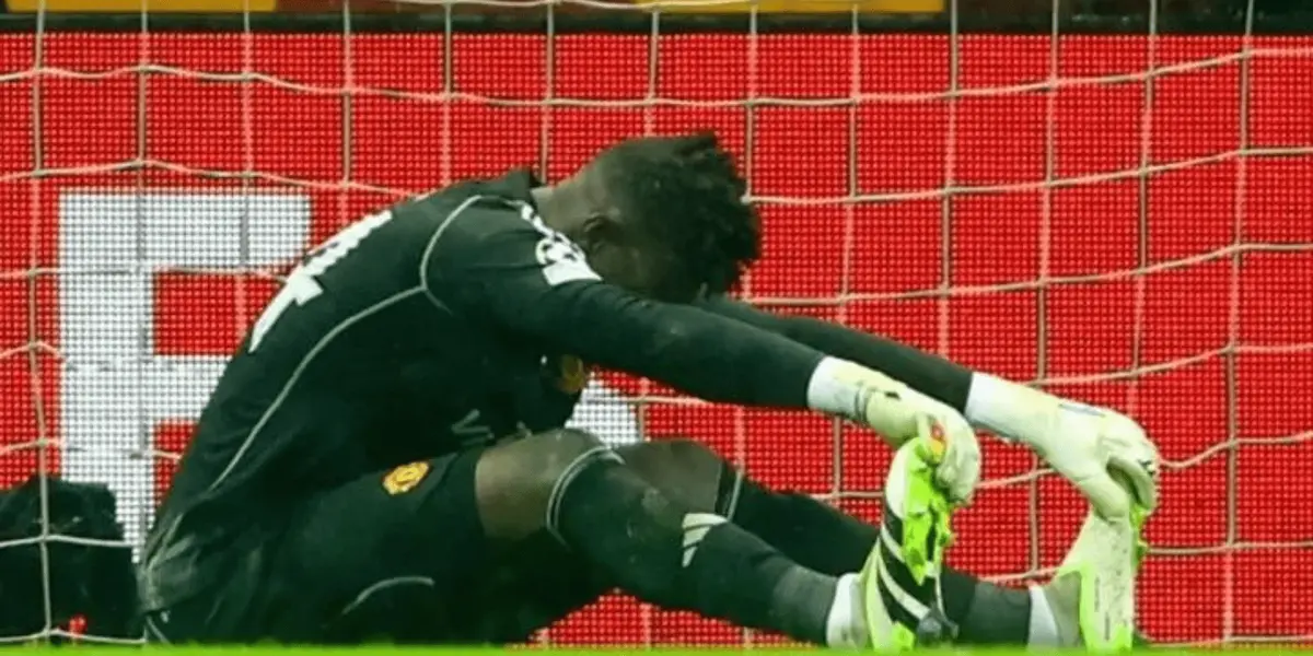 The Cameroonian goalkeeper looked frustrated after his bad performance on the pitch 